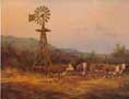 Cows at the Windmill by Charles Lyles